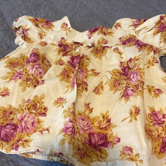 JANIE and Jack puff sleeve floral dress 18-24m - Picture 2 of 5